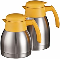 Thermoskan Bravilor RVS 1.5 liter dubbel wandig geel-3