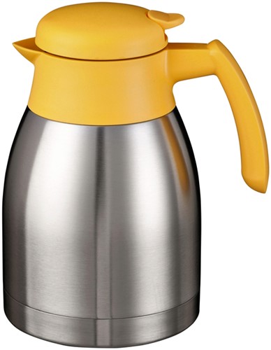 Thermoskan Bravilor RVS 1.5 liter dubbel wandig geel