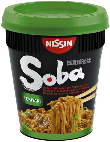 Nissin Soba Noodles teriyaki cup doos/8