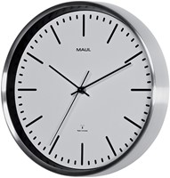 Wandklok Maul Fly Ø 30.5cm wit/aluminium-2