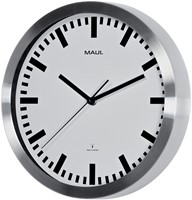 Wandklok Maul Pilot Ø 30.5cm wit/aluminium-2