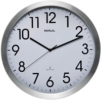 Wandklok Maul Move Ø 40cm wit/aluminium