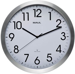 Wandklok Maul Move Ø 40cm wit/aluminium