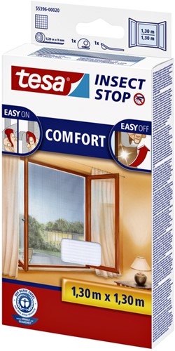 Vliegenhor Tesa raam 55396 1,3x1,3m wit