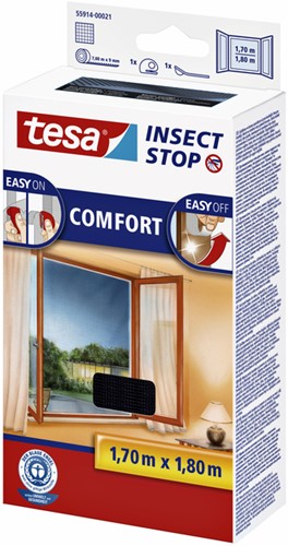 Vliegenhor Tesa raam 55914 1,7x1,8m zwart-3