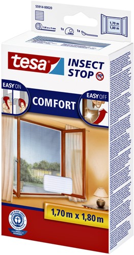 Vliegenhor Tesa raam 55914 1,7x1,8m wit-3