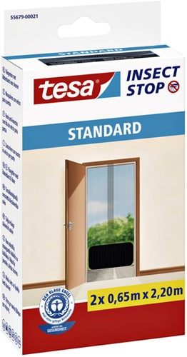 Vliegenhor Tesa deur 55679 2x0,65x2,2m zwart