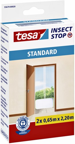 Vliegenhor Tesa deur 55679 2x0,65x2,2m zwart-2