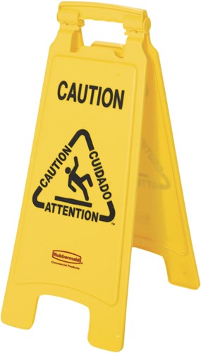 Waarschuwingsbord caution wet floor
