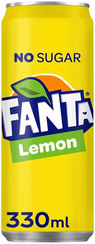 Fanta lemon zero blik 330ml