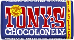 Chocolade Tony's Chocolonely reep 180gr donker melk pretzel toffee 