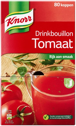 Knorr drinkbouillon tomaat ds/80 zakjes