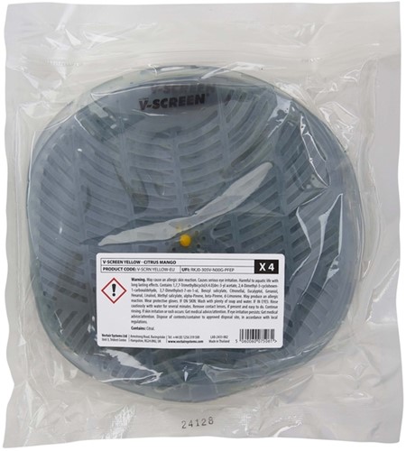 Urinoirmatje geurend Citrus Mango transparant/lichtgrijs-3