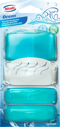 Toiletblok Air Plus Ocean 55ml pk/3