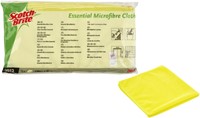 Microvezeldoek 3M Scotch Brite essential 2012 geel pak/10-1