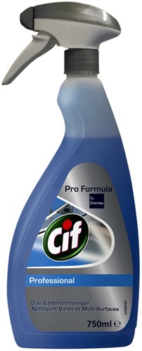 Glas en interieurreiniger Cif prof 750ml