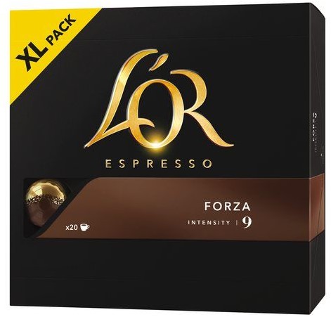 Koffiecups Douwe Egberts L'OR Espresso Forza XL ds/20