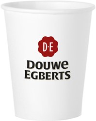 Beker paper cups Douwe Egberts 180cc pk/100