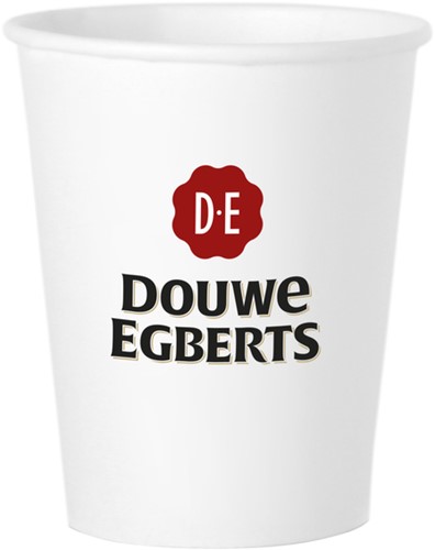 Beker paper cups Douwe Egberts 180cc pk/100