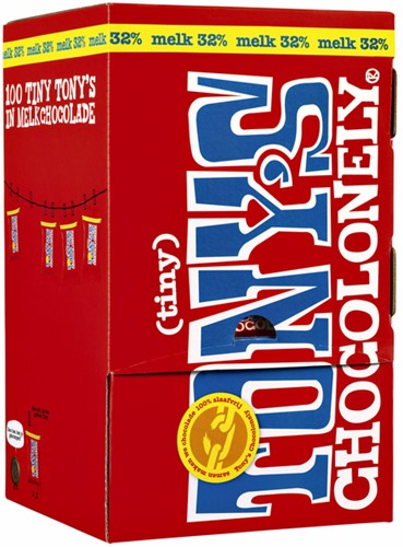 Chocolade Tiny Tony's Chocolonely 100 stuks melk-3
