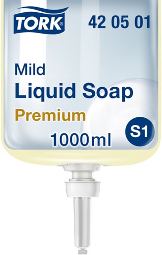 Handzeep Tork S1 mild geparfumeerd navulfles 1Liter 420501
