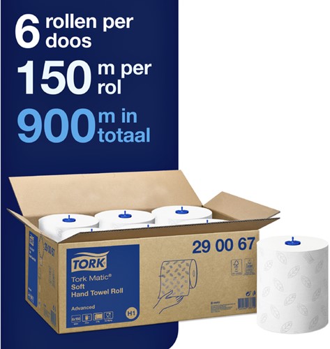 Handdoekrol Tork H1 2-laags Advanced 290067 ds/6rol-2