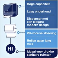 Handdoekrol Tork H1 2-laags Advanced 290067 ds/6rol-4