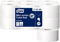 Toiletpapier Tork T2 1-laags wit advanced 110161 ds/12