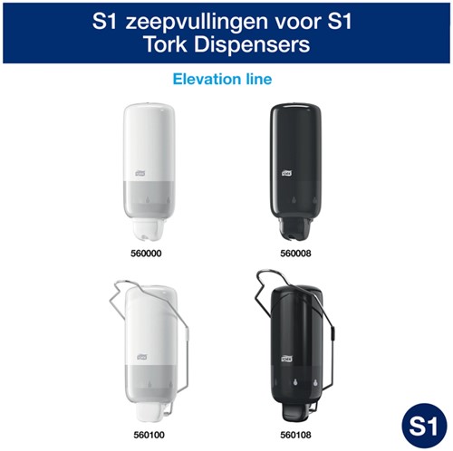 Handzeep Tork S1 Premium vloeibaar ongeparfumeerd 1000ml 420810-3