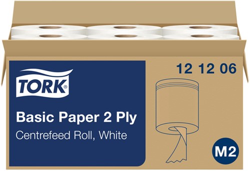 Poetsrol Tork M2 multirol 2-laags Universal 121206 ds/6rol