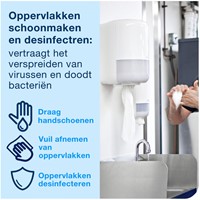 Poetspapierdispenser Tork M2 Elevation 559000 wit-1