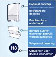 Handdoekdispenser Tork H3 Classic Box Elevation 553000-2
