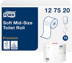 Toiletpapier Tork 2-laags Premium wit 127520 ds/27