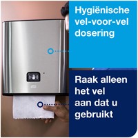 Handdoekdispenser Tork Matic H1 460001 sensor RVS-2