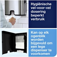 Handdoekdispenser Tork H2 design RVS 460004-2