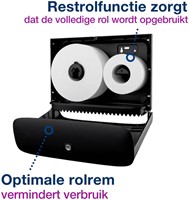 Toiletroldispenser Tork T2 mini jumbo RVS 460006-1