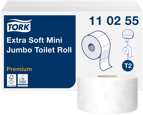 Toiletpapier Tork T2 3-laags extra soft 110255 ds/12