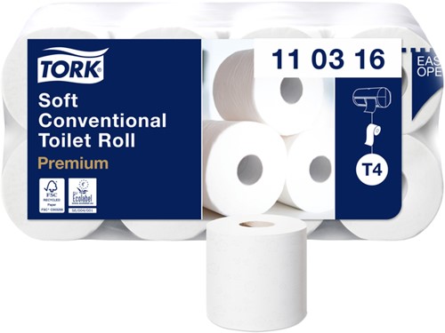 Toiletpapier Tork 3-laags wit premium 110316 pak/8