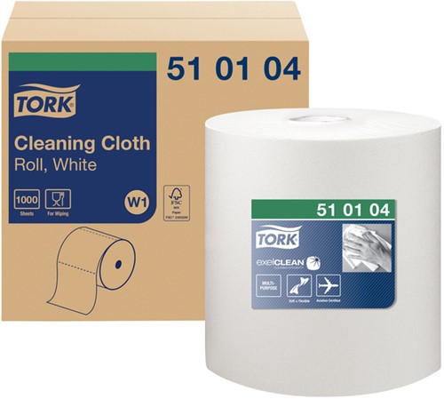 Reinigingsdoek Tork W1 Cloth 1000 vel 510104
