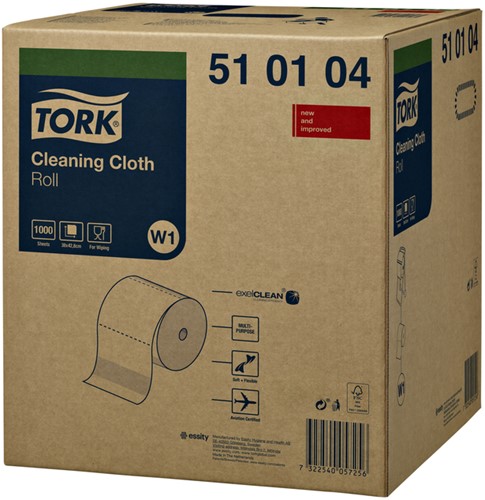 Reinigingsdoek Tork W1 Cloth 1000 vel 510104-3
