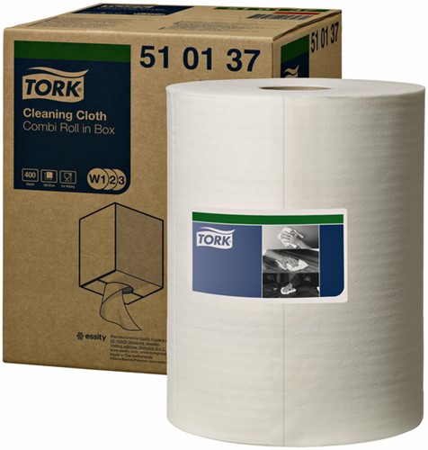 Reinigingsdoek Tork W1 Cloth combi 400 vel 510137