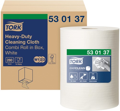 Reinigingsdoek Tork W1 Heavy Duty 280 vel 510137