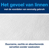 Servetten Tork 478711 LinStyle 1laags 39x39cm wit 50st.-1