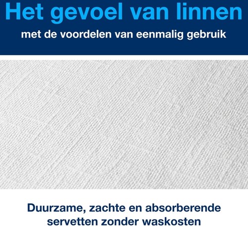 Servetten Tork 478711 LinStyle 1laags 39x39cm wit 50st.-2