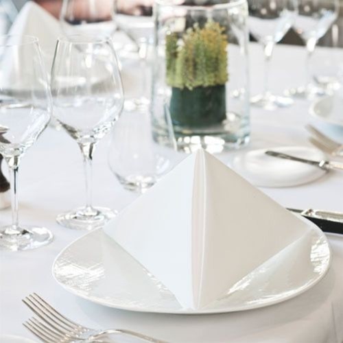 Servetten Tork 478711 LinStyle 1laags 39x39cm wit 50st.-3