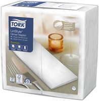 Servetten Tork 478145 LinStyle 1laags 39x39cm wit 50st.