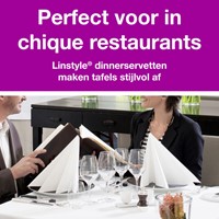 Servetten Tork 478145 LinStyle 1laags 39x39cm wit 50st.-2