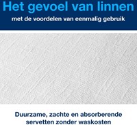 Servetten Tork 478145 LinStyle 1laags 39x39cm wit 50st.-2