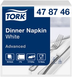 Tafellaken Tork 474581 LinStyle 120cmx20m wit
