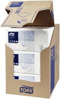 Servetten Tork 477534 Cocktail 2laags 24x24cm wit 200st.-2